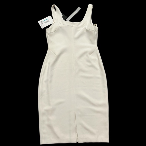 NWT Halston Cora Fitted Midi Sheath Dress - Picture 3 of 8